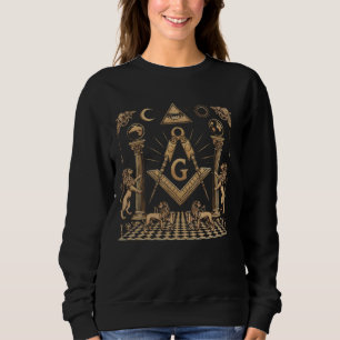 Freemason Masonic Fraternal Freemasonry Square Com Sweatshirt