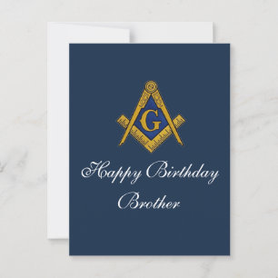 Freemason Masonic Mason Freemason Birthday Postcard