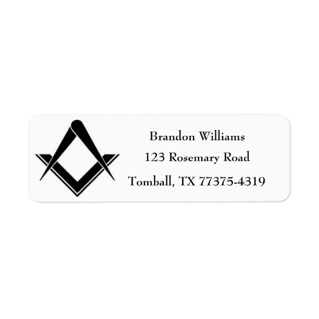 Freemason Masonic Square and Compass  (Front)