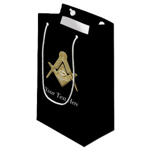 Freemason Masonic Square and Compass Freemasonry Small Gift Bag