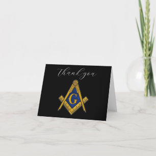 Freemason Masonic Square and Compass Thank you
