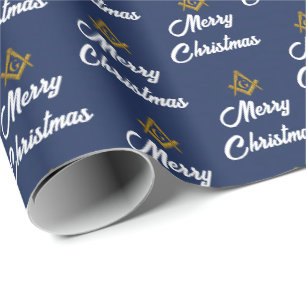 Freemason Masonic Square Freemasonry Christmas Wrapping Paper