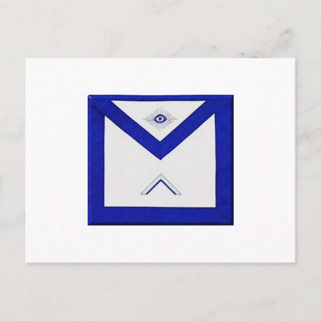 Freemason Master's Apron Postcard (Front)