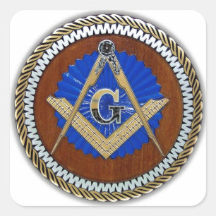 freemason NWO conspiracy square & compass Sticker