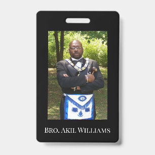 Freemason Photo Badge