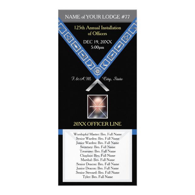 Freemason Program Guide - Installation of Officers (Front)