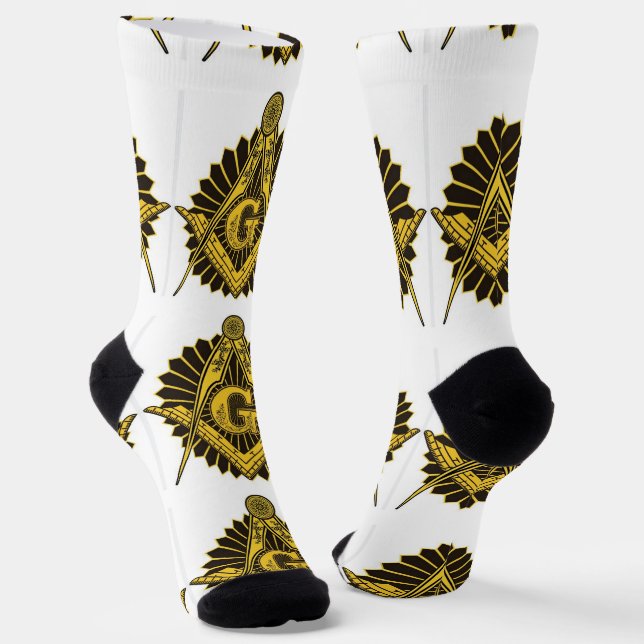freemason socks (Angled)