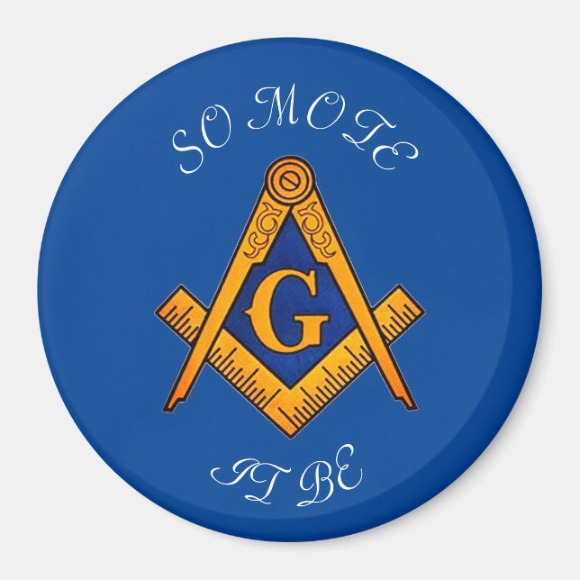 Freemason Square and Compass Charity Masonic Magne Magnet (Front)
