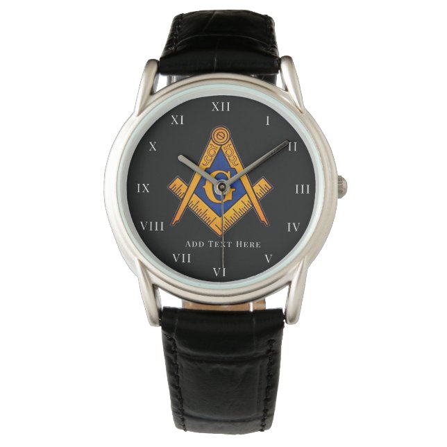 Freemason Square and Compass Charity Masonic Watch (Front)