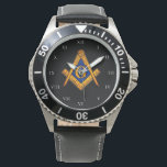 Freemason Square and Compass Charity Masonic Watch<br><div class="desc">So mote it be,  Freemason,  square and compass,  charity,  Masonic symbol watch.</div>