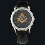 Freemason Square and Compass Charity Masonic Watch<br><div class="desc">So mote it be,  Freemason,  square and compass,  charity,  Masonic symbol watch.</div>
