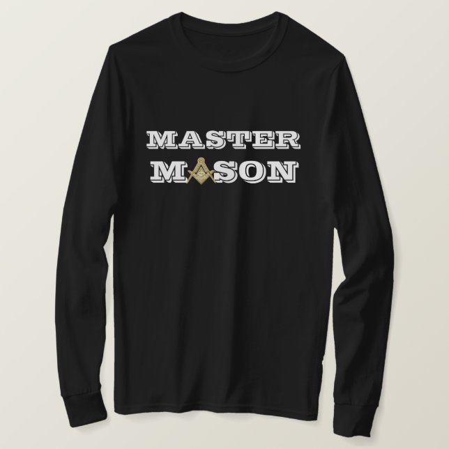Freemason Square and Compass Master Mason Masonic T-Shirt (Design Front)