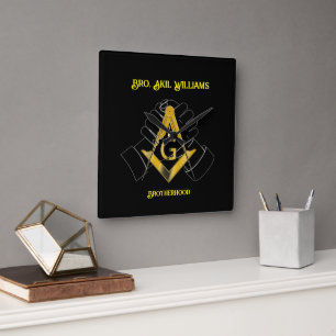 Freemason Square Wall Clock
