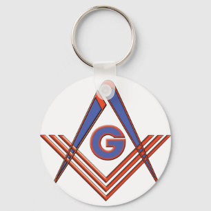 Freemason symbol keychain