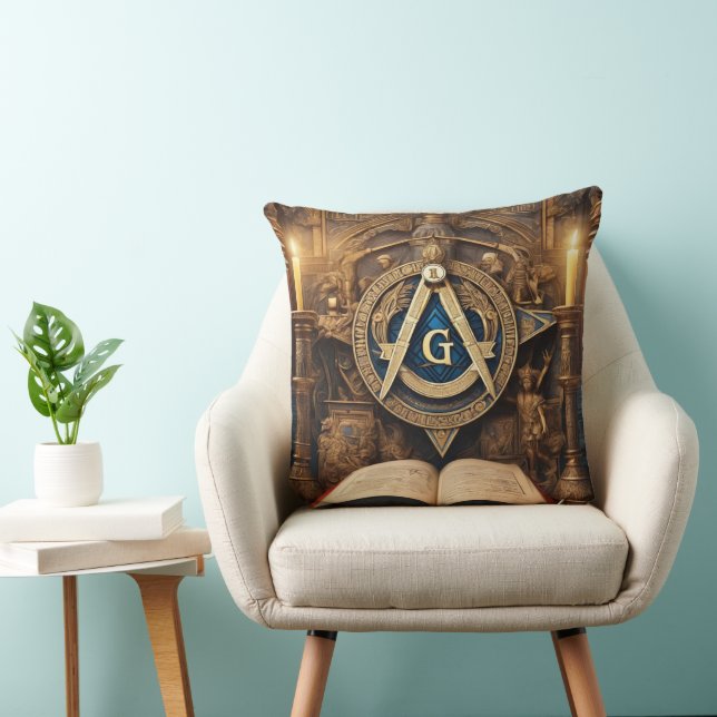 Freemason Throw Pillow (Chair)
