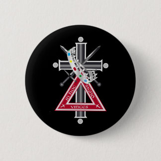 Freemasonic cross 2 inch round button