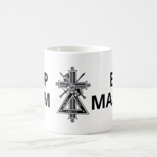 Freemasonic cross coffee mug