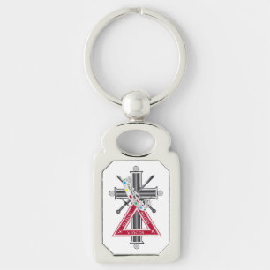 Freemasonic cross keychain