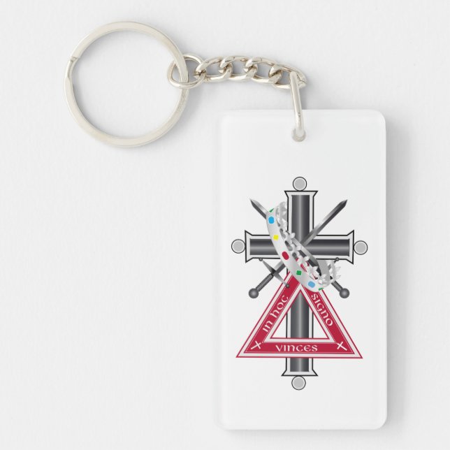 Freemasonic cross keychain (Front)