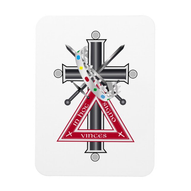 Freemasonic cross magnet (Vertical)
