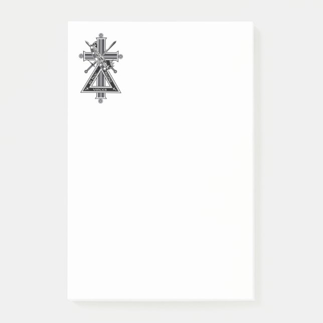 Freemasonic cross post-it notes (Front)