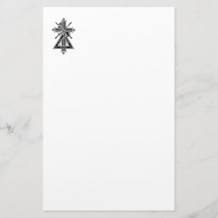 Freemasonic cross stationery