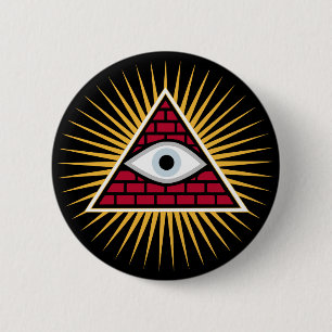 Freemasonic eye 2 inch round button