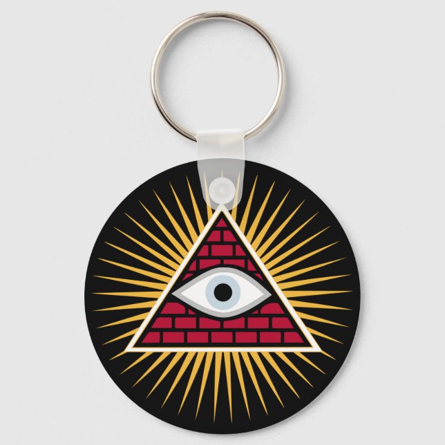 Freemasonic eye keychain (Front)