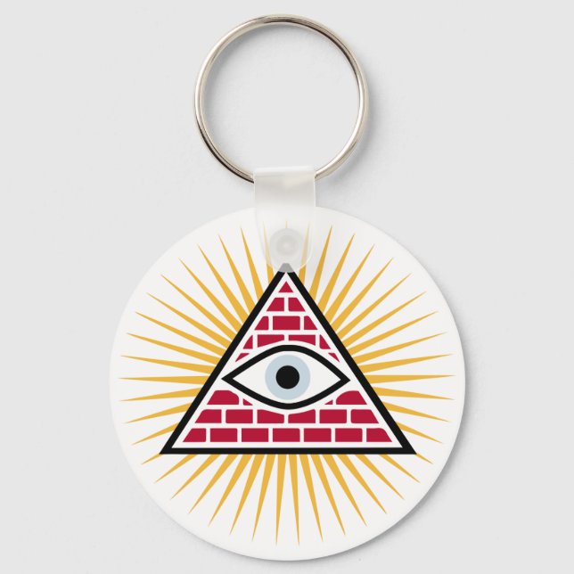 Freemasonic eye keychain (Front)