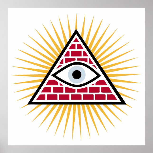 Freemasonic eye poster (Front)