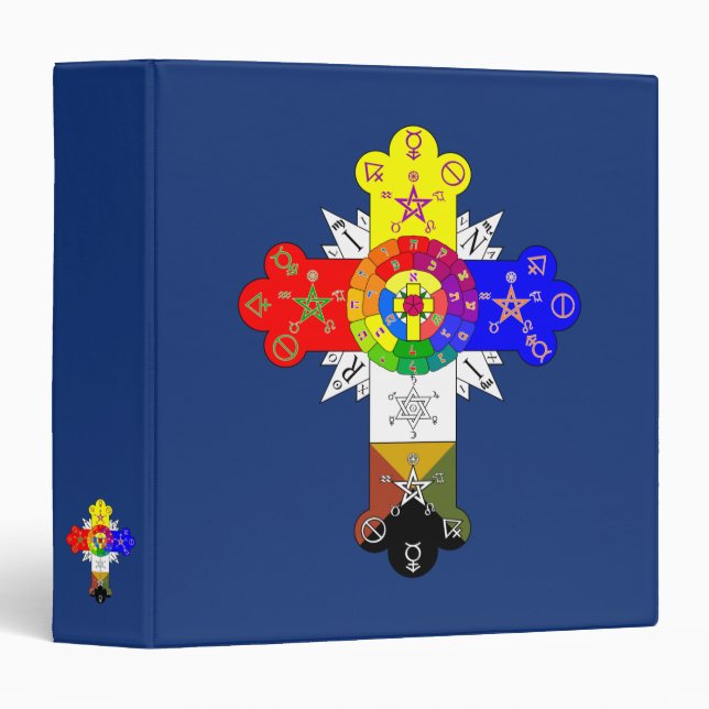 Freemasonic Rosy Cross Binder (Front/Spine)