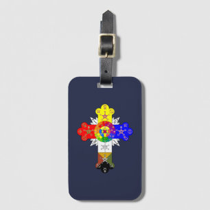 Freemasonic Rosy Cross Luggage Tag