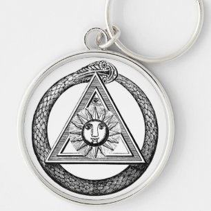 Freemasonry All Seeing Eye Masonic Symbol Keychain