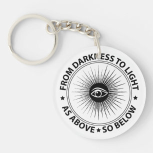 Freemasonry emblem keychain