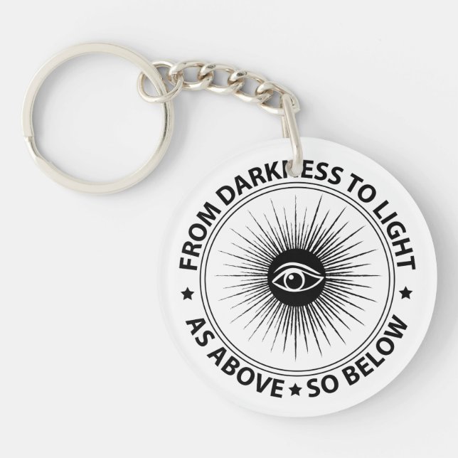 Freemasonry emblem keychain (Front)
