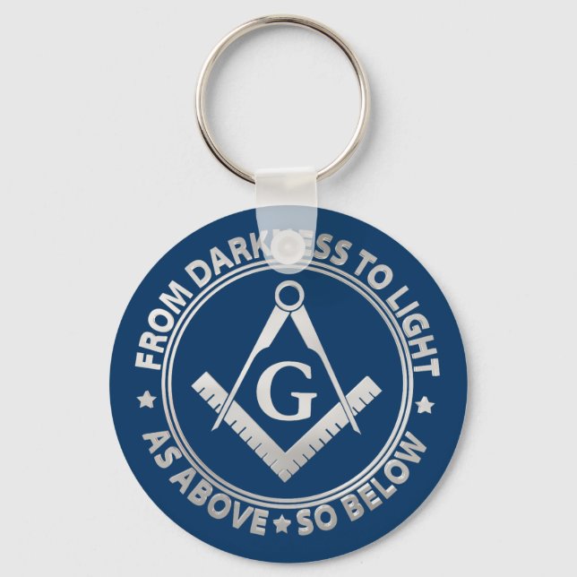 Freemasonry emblem keychain (Front)