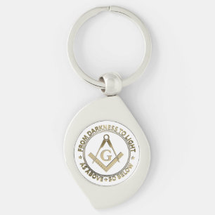 Freemasonry emblem keychain