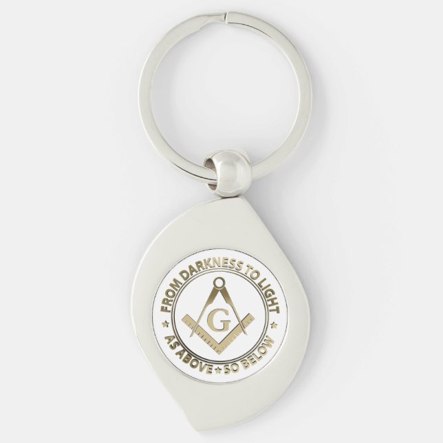 Freemasonry emblem keychain (Front)