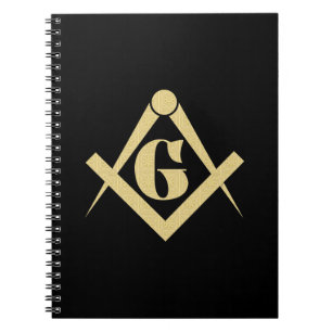 Freemasonry emblem notebook