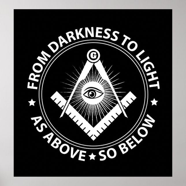 Freemasonry emblem poster (Front)