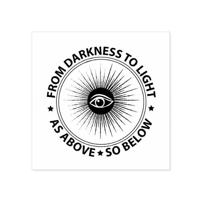 Freemasonry emblem rubber stamp (Imprint)