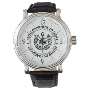 Freemasonry emblem watch