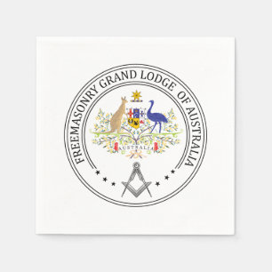 Freemasonry lodge of Australia Napkin
