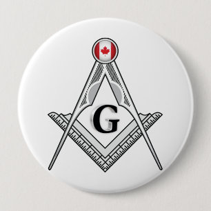 Freemasonry lodge of Canada 4 Inch Round Button