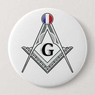 Freemasonry lodge of France 4 Inch Round Button