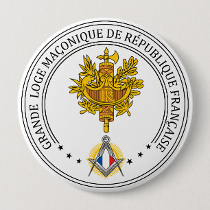Freemasonry lodge of France 4 Inch Round Button