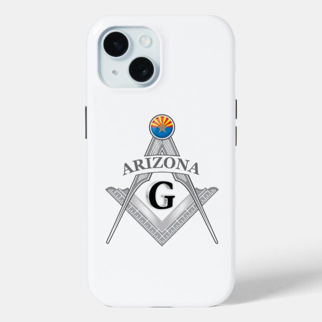 Freemasonry lodge of the state of Arizona Case-Mate iPhone Case (Back)