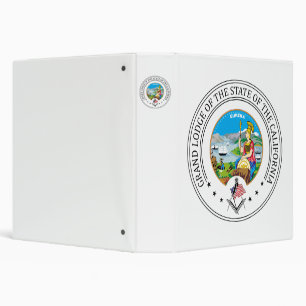 Freemasonry lodge of the state of California Binder