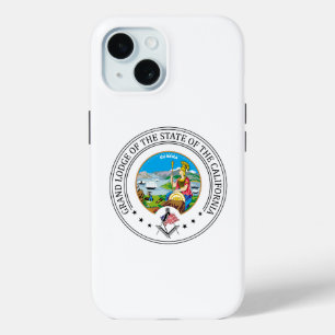 Freemasonry lodge of the state of California iPhone 15 Case