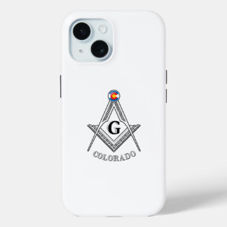 Freemasonry lodge of the state of Colorado iPhone 15 Case